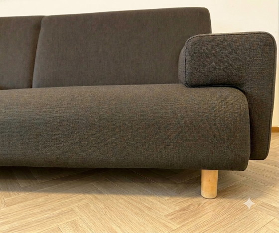 Cloak Sand | 2.5-Seater Sofa | Brown Refurbished – 3-5 seaters, Wood, Textile (photo 2 of 12)