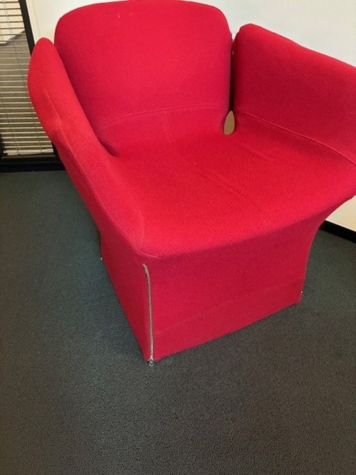 4 x Poltrona Moroso BM Bloomy 2 volte colore 133 e 2 volte colore 609