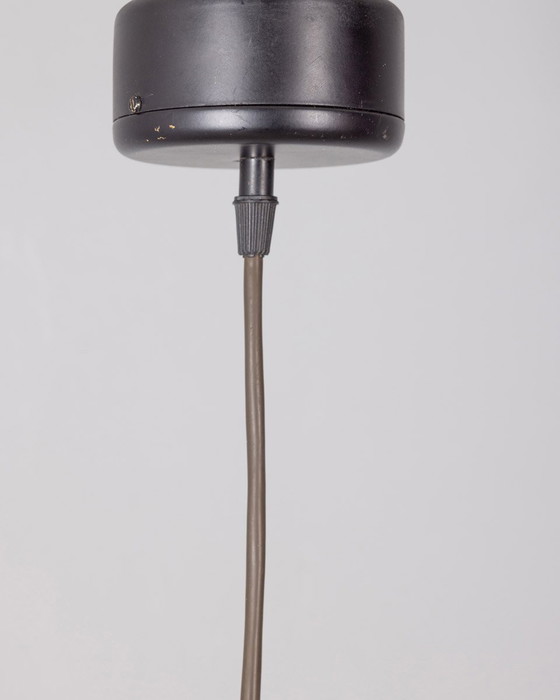 Image 1 of Vintage Hanglamp jaren 80 Metaal Glas Italiaans Design Minimalistisch