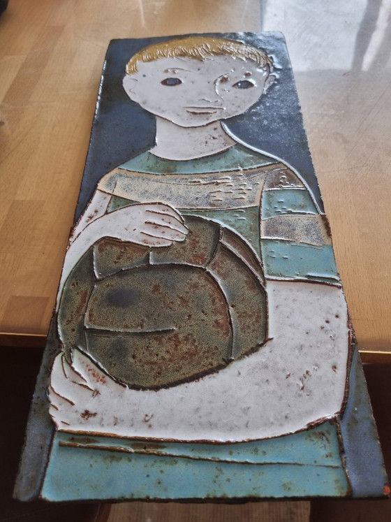 Ceramic Wall Tile Amphora 1970 – Vandeweghe, Wall decoration (photo 5 of 5)