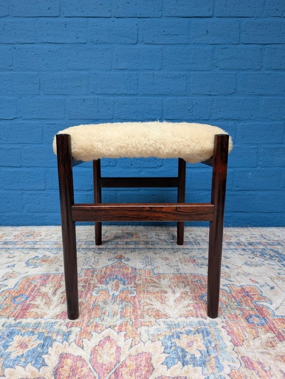 Image 1 of Vintage kaptafel met kruk, Melvin Mikkelsen Møbler, Denemarken, jaren 60