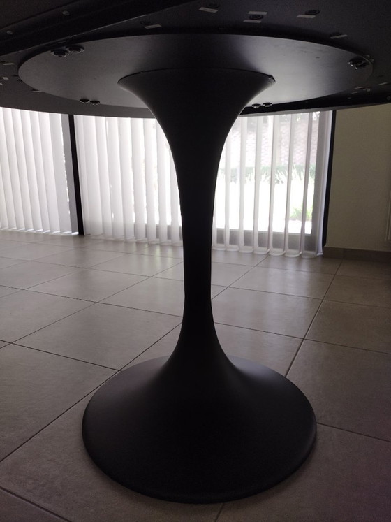 Image 1 of Designer Round Dining Table Juntoo Calacatta Marble Look Ø130 (Available Week 40)