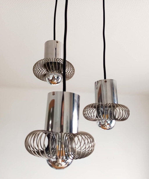 Space Age chandelier by Philippe Rogier for Oxar, 1970