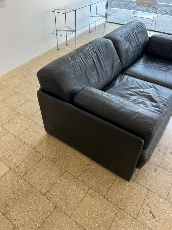 De Sede DS 76 Divano nero Design Couch – Divani 2 posti, Pelle, Legno (photo 5 of 13)