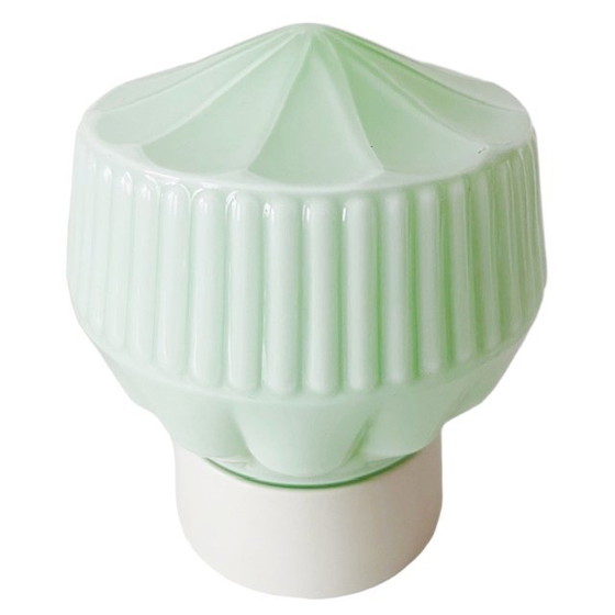 Image 1 of Lampada da soffitto vintage Thabur Art Déco verde menta, anni '30