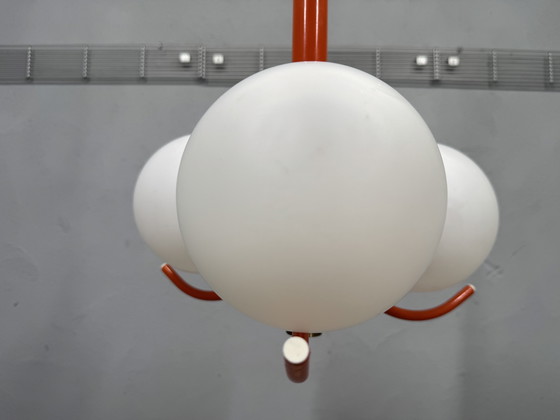 Image 1 of Lampadario arancione Space Age di Richard Essig