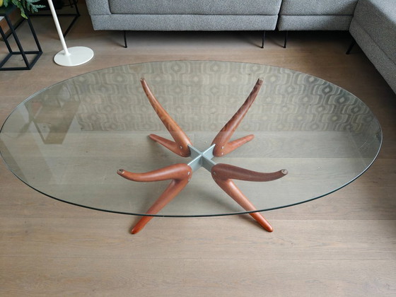 Image 1 of Porada Denuo Salontafel – Italiaans Design – Massief Hout & Glas