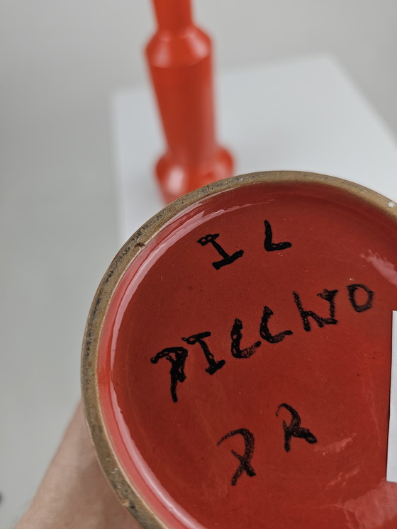 Image 1 of Ensemble de bougeoirs en céramique Enzo Bioli pour Il Picchio Italie 1970