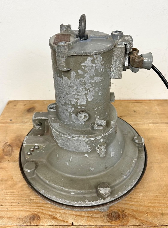 Image 1 of Industrial Grey Cast Aluminium Pendant Light, 1960s