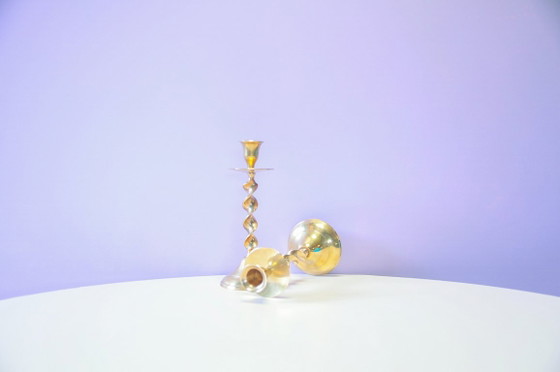 Set di 2 Portacandele in Ottone Intrecciato – Brass (photo 3 of 5)
