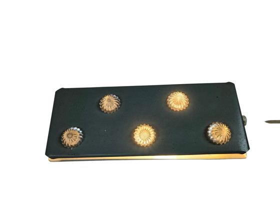 Image 1 of Herda Almelo - Vintage Bedlamp - Grijs - Sterren - Wandverlichting - 70's