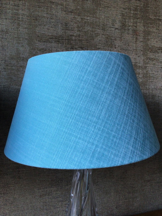 Image 1 of Pair of vintage Val Saint Lambert Cristal table lamps