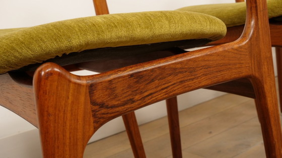 Image 1 of 4 x Dining Chairs | Erik Buch | Model 49 | Rosewood | Newly upholstered