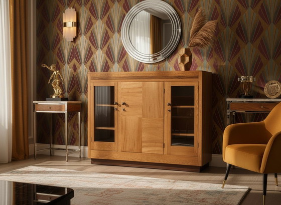 Image 1 of antique cabinet Hague School small bookcase