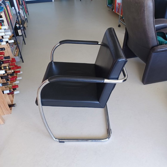 4 sedie Mies van der Rohe prodotte da Fasem – Sedie da pranzo, Leather, Metal (photo 3 of 5)