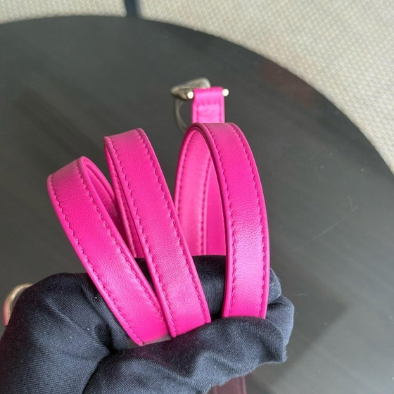 Image 1 of DIOR LADY MINI - CANNAGE LAMSLEER FELROZE GOUDEN BESLAG VERSTELBARE BAND