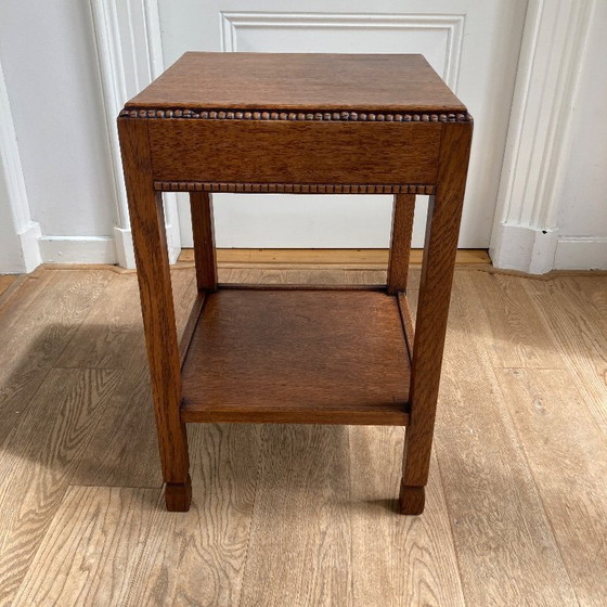 Image 1 of Mesa auxiliar Art Decó. Escuela de Amsterdam.