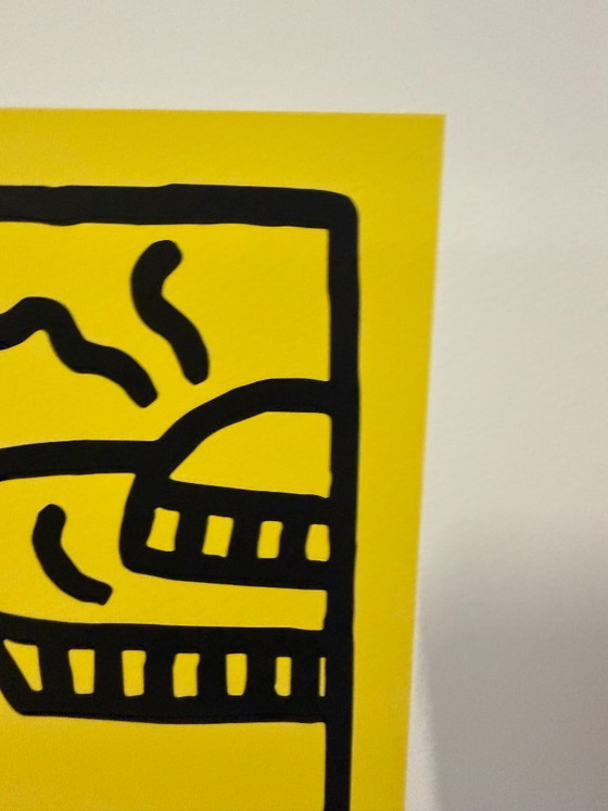 Image 1 of Keith Haring (1958-1990), Untitled, 1984, (pyramid with UFOs), copyright Keith Haring Foundation, Licensed by Artestar New York,