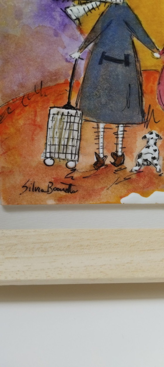 Image 1 of PEINTURE ORIGINALE ENCADRÉE