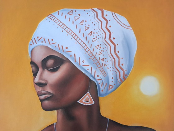 Image 1 of Enrica CIFFO - Africa Queen 2 - Tableau d'artiste 