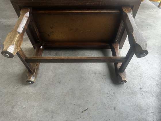 Couchtisch aus Eiche und Schiefer – 60er-70er Jahre – Couchtische, Wood, Stone (photo 14 of 14)