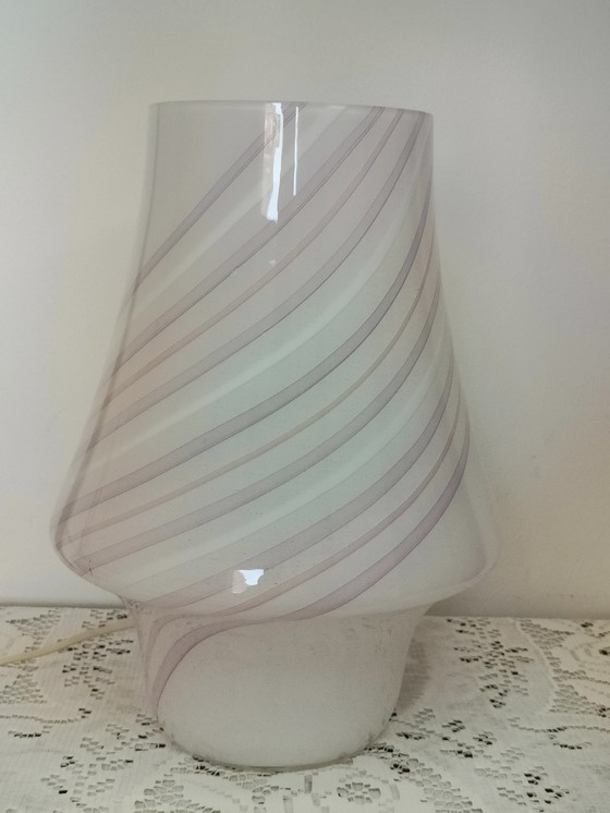 Image 1 of Coppia Lampade da comodino in Vetro Murano 