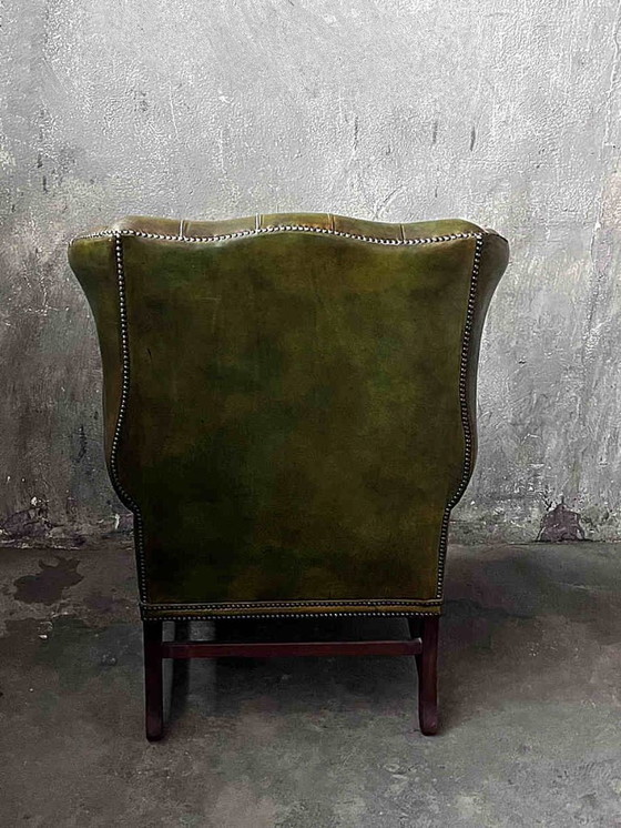 Image 1 of Fauteuil Chesterfield vintage britannique