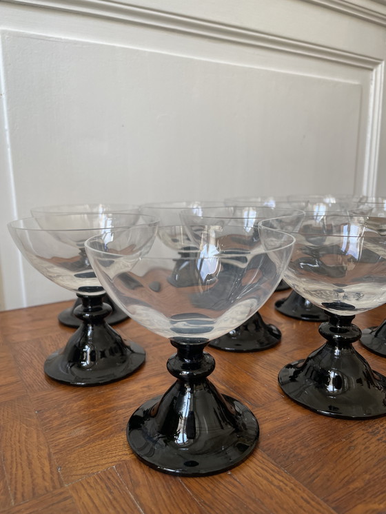 Image 1 of Set di 12 tazze da dessert retrò