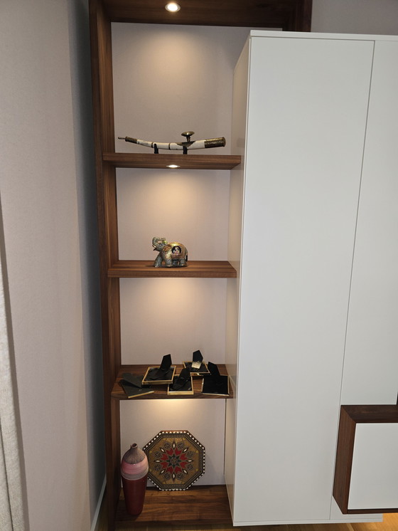Image 1 of Floating walnut wall unit of approximately 3 meters long