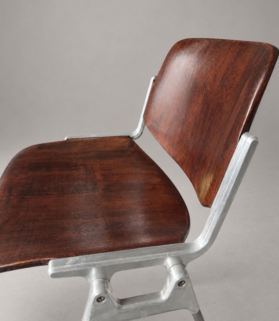 Vintage Castelli DSC 106 Chair — Giancarlo Piretti – Anonima Castelli, Eetkamerstoelen, Aluminium, Metal (photo 6 of 15)