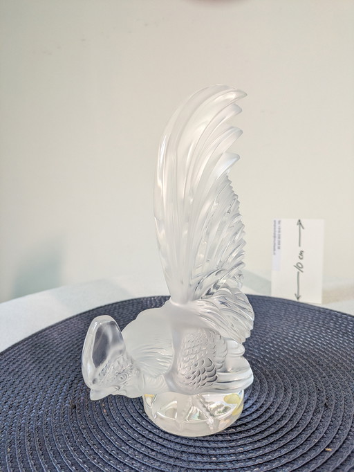 Lalique haan, 'Le coq nain' kristal
