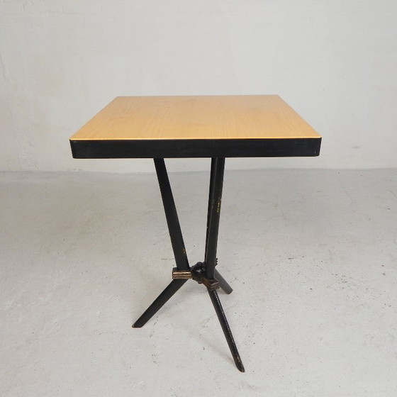 Image 1 of Bistro table with Bakelite top Berc Antoine Paris, 1950s