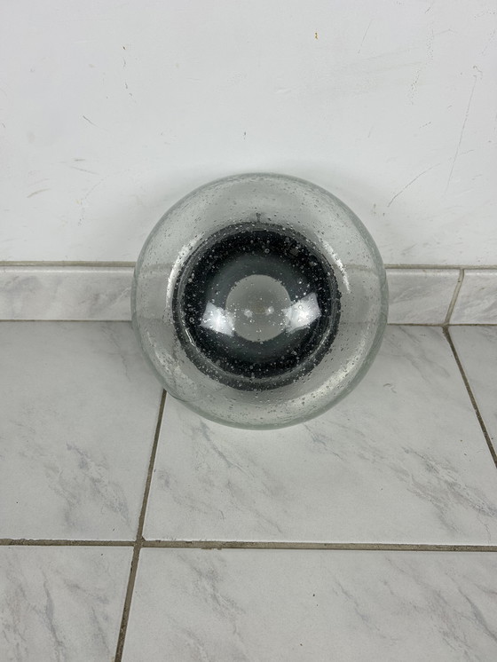 Image 1 of Lampada da parete vintage in vetro a bolle