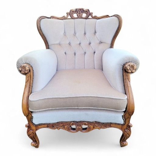 Elegante set da salotto in stile barocco francese