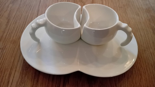 Duo cup and saucer - "Collaboration" - Bob van Schie