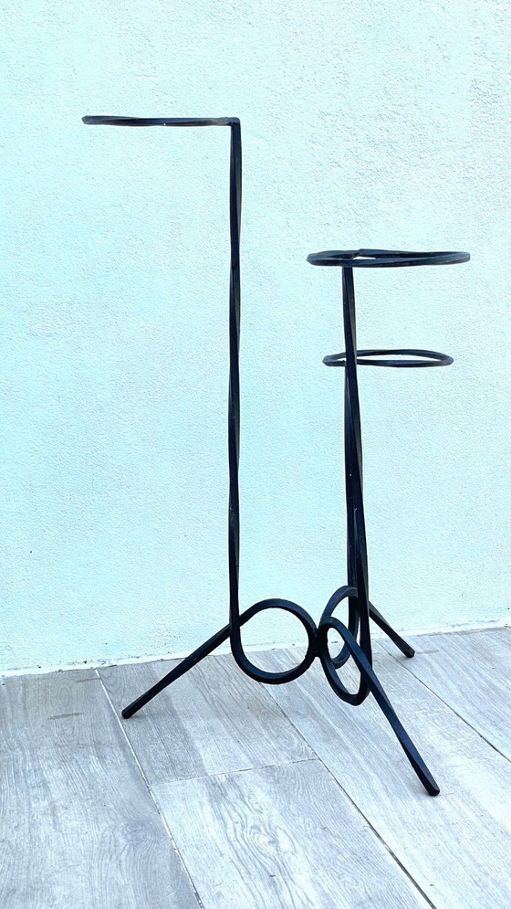 Image 1 of Piantana geometrica in acciaio vintage