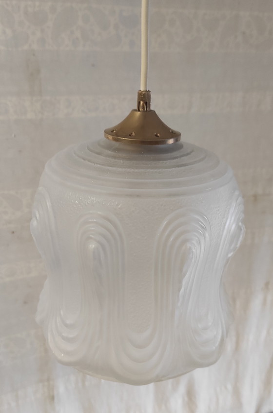 Image 1 of Art Deco portable lamp in pâte de verre - mid-20th century