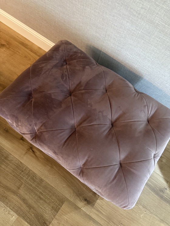 Image 1 of Homestock pouf purple/pink