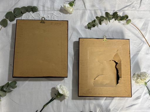 Vintage botanische lijsten