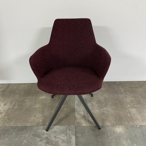 Ahorn-Set mit 4 Teilen – Bert Plantagie, eetkamerstoelen, Plastic, Textile (photo 2 of 4)