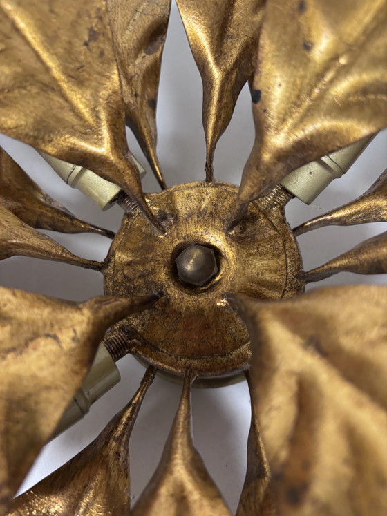 Exklusive Hans Kögl Hollywood Regency Wand- / Deckenleuchte – Wandleuchten, Metal, Brass (photo 3 of 14)