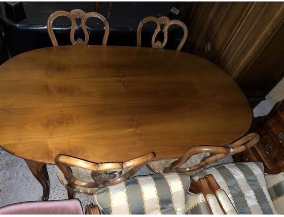 Image 1 of Chippendale eettafel con 6 pisos 