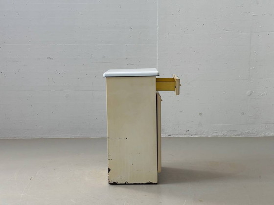 Image 1 of Industrial steel sheet chest of drawers by R. Daurat, France, 1950s