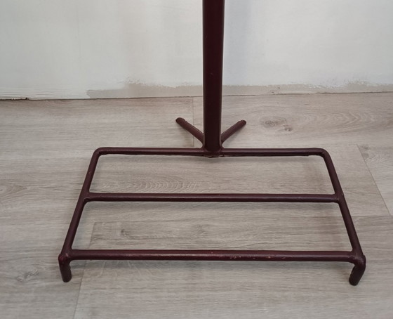 Lederen kledingstandaard van Jacques Adnet, 1950 – Kapstokken, Metal, Leather (photo 8 of 11)