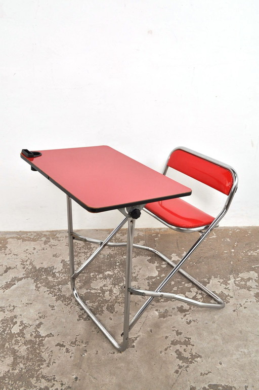 Banc d'école vintage italien pliable