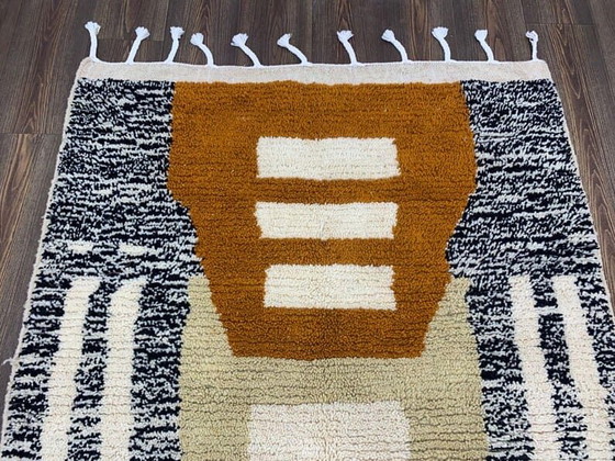 Alfombra tradicional artesanal de pura lana, tamaño 150 x 350 cm. – Aime Té, Wool (photo 10 of 10)
