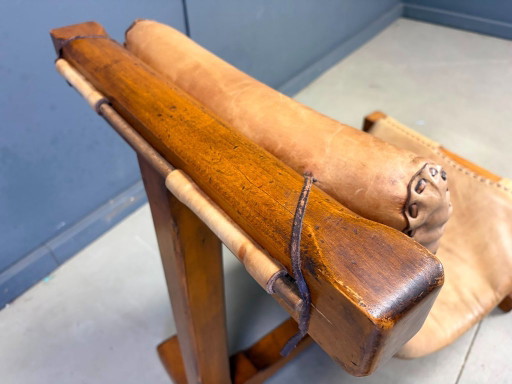 Vintage-Sessel im brasilianischen Brutalismus-Stil, 1960er Jahre – stoelen fauteuils, Leather, Wood
