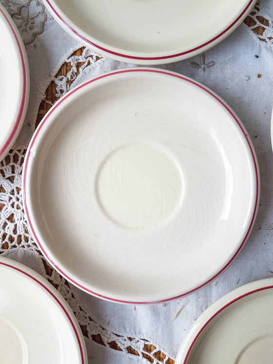 Image 1 of Vintage aardewerk 5 persoons koffie servies