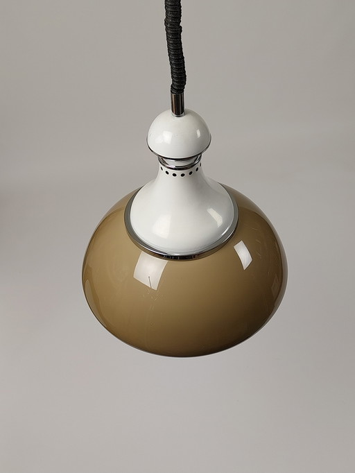 Lampe suspendue vintage Stilux - design italien - réglable