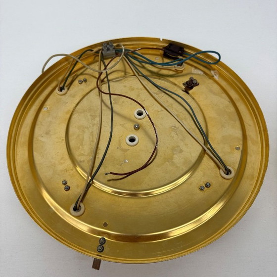 Image 1 of Specchio illuminato Palwa con ottone e cristallo , anni '70